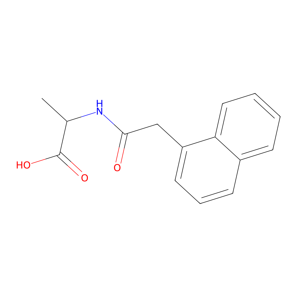 2-[2-(Naphthalen-1-yl)acetamido]propanoic acid molecular structure, CAS 150671-94-6