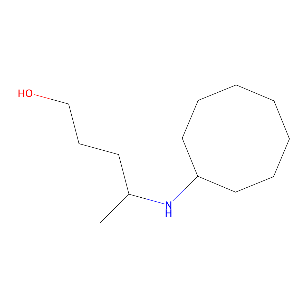 4-(Cyclooctylamino)pentan-1-ol molecular structure, CAS 1506726-80-2