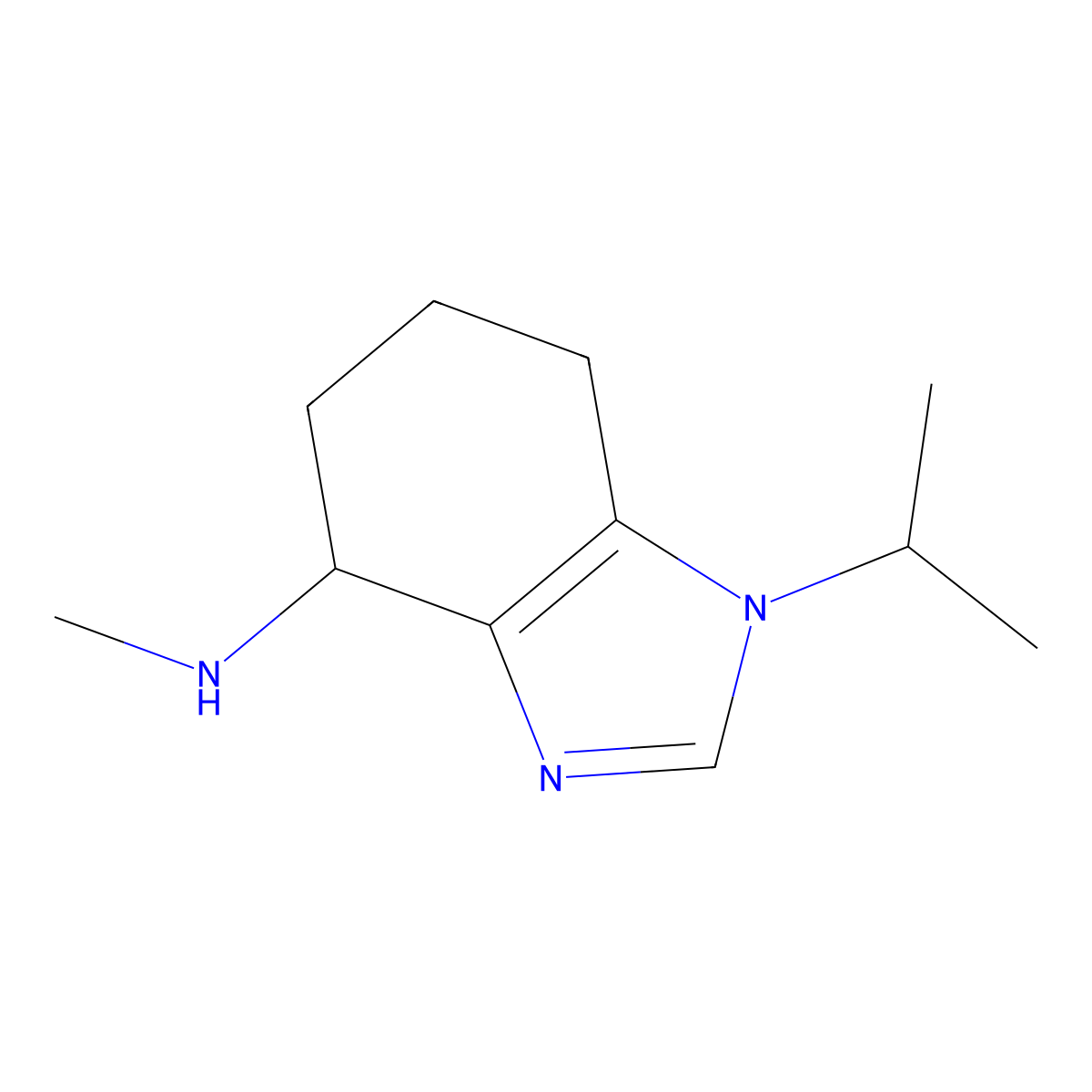 N-Methyl-1-(propan-2-yl)-4,5,6,7-tetrahydro-1H-1,3-benzodiazol-4-amine molecular structure, CAS 1506775-12-7