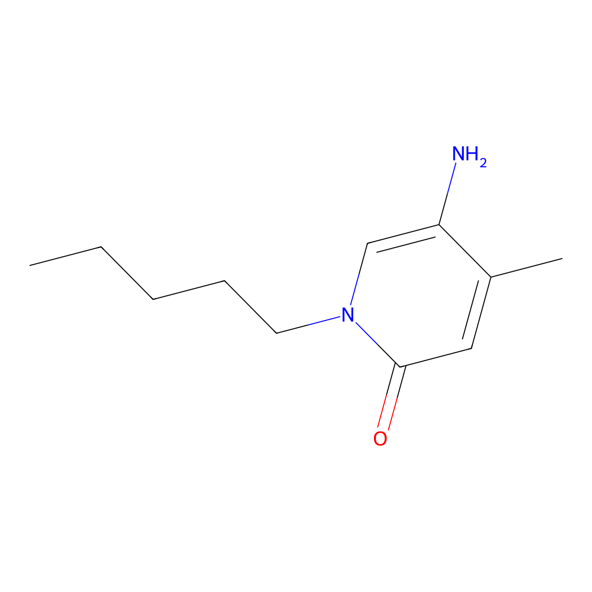 5-Amino-4-methyl-1-pentylpyridin-2(1h)-one molecular structure, CAS 1506800-34-5