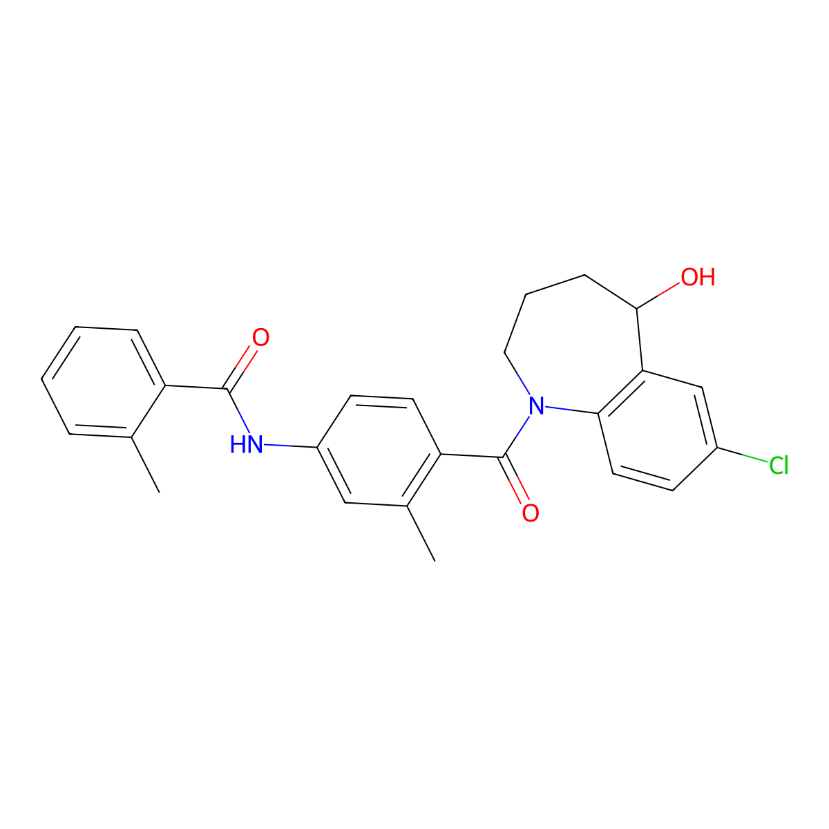Tolvaptan molecular structure, CAS 150683-30-0