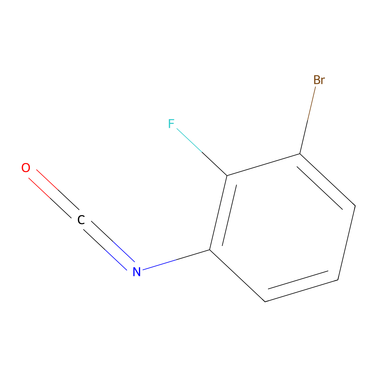 3-Bromo-2-fluorophenylisocyanate molecular structure, CAS 1506860-05-4