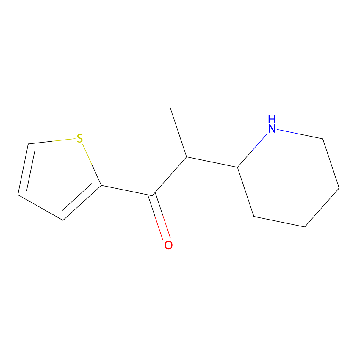 2-(Piperidin-2-YL)-1-(thiophen-2-YL)propan-1-one molecular structure, CAS 1506884-94-1