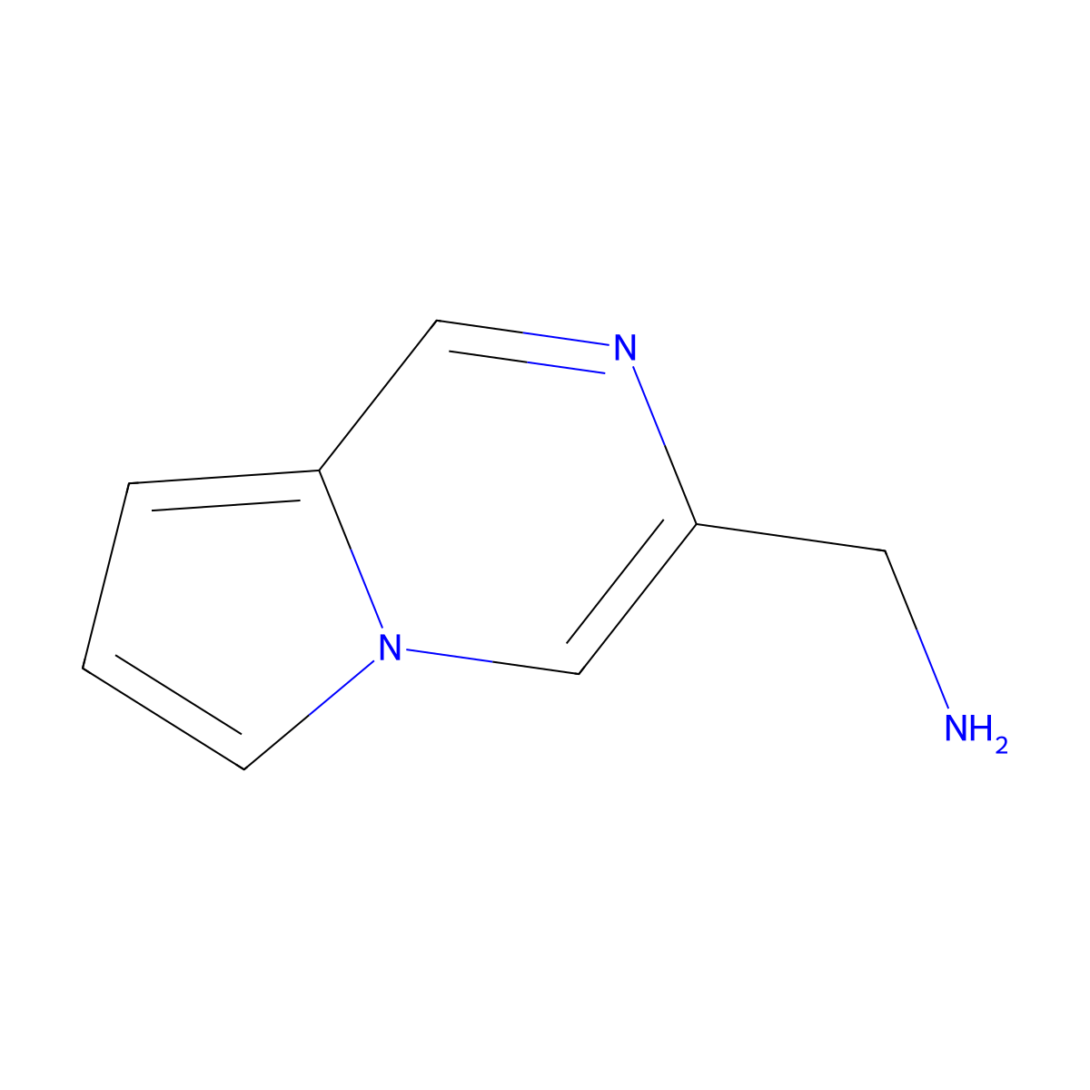 Pyrrolo[1,2-a]pyrazine-3-methanamine molecular structure, CAS 1506898-74-3
