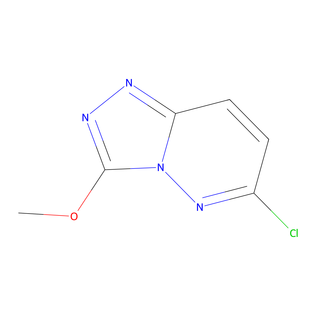 6-Chloro-3-methoxy-[1,2,4]triazolo[4,3-b]pyridazine molecular structure, CAS 1506944-22-4