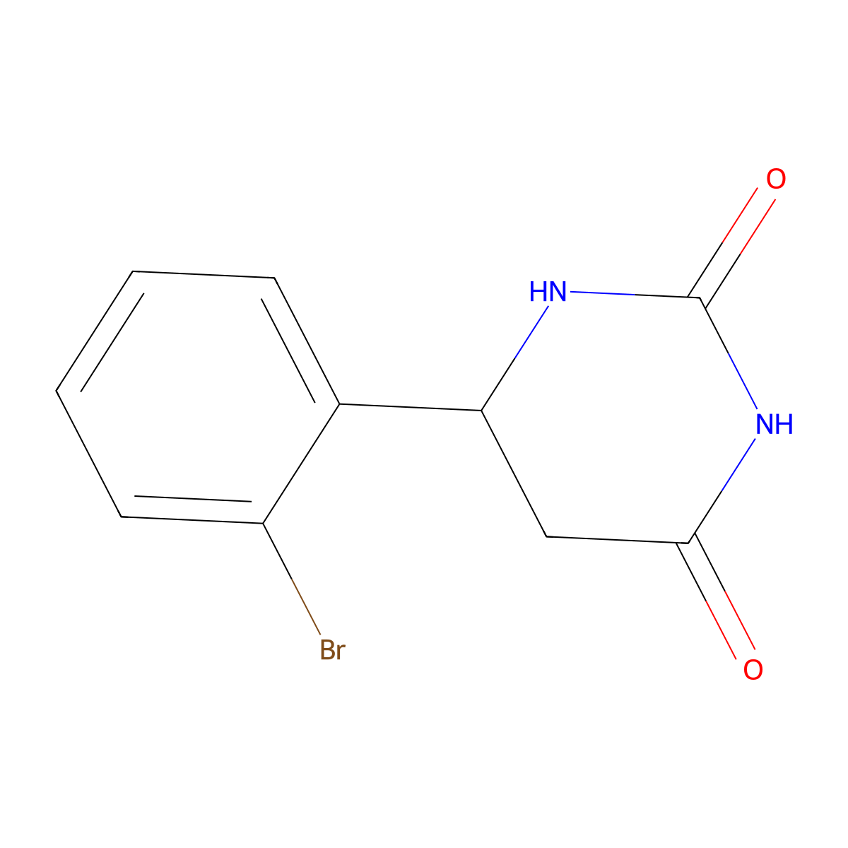 6-(2-Bromophenyl)-1,3-diazinane-2,4-dione molecular structure, CAS 1506947-20-1