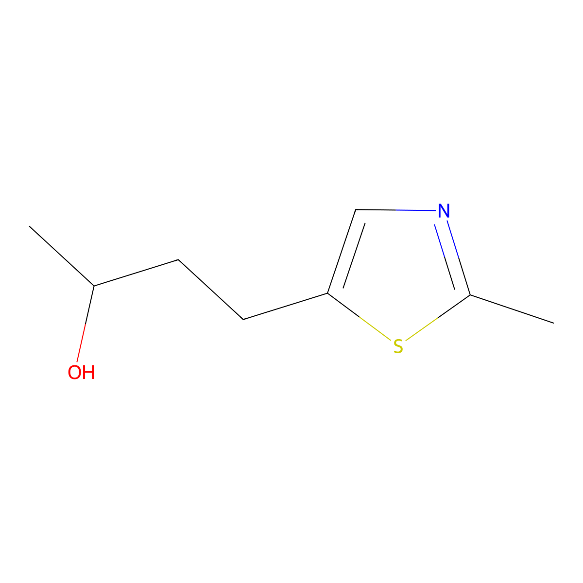 4-(2-Methylthiazol-5-yl)butan-2-ol molecular structure, CAS 1506952-19-7