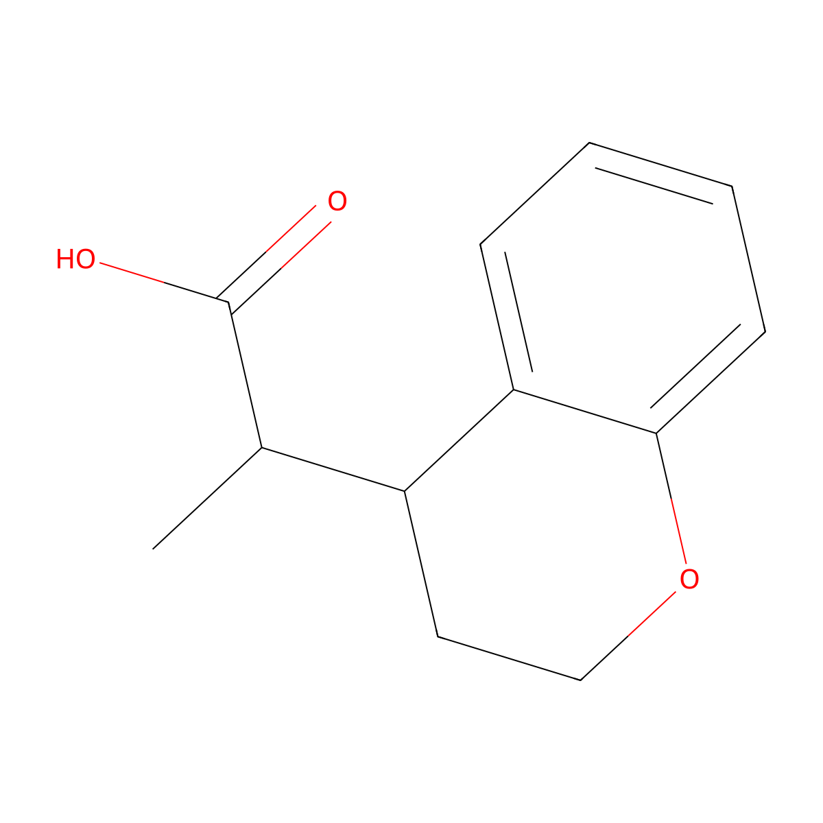 2-(Chroman-4-yl)propanoic acid molecular structure, CAS 1506976-47-1