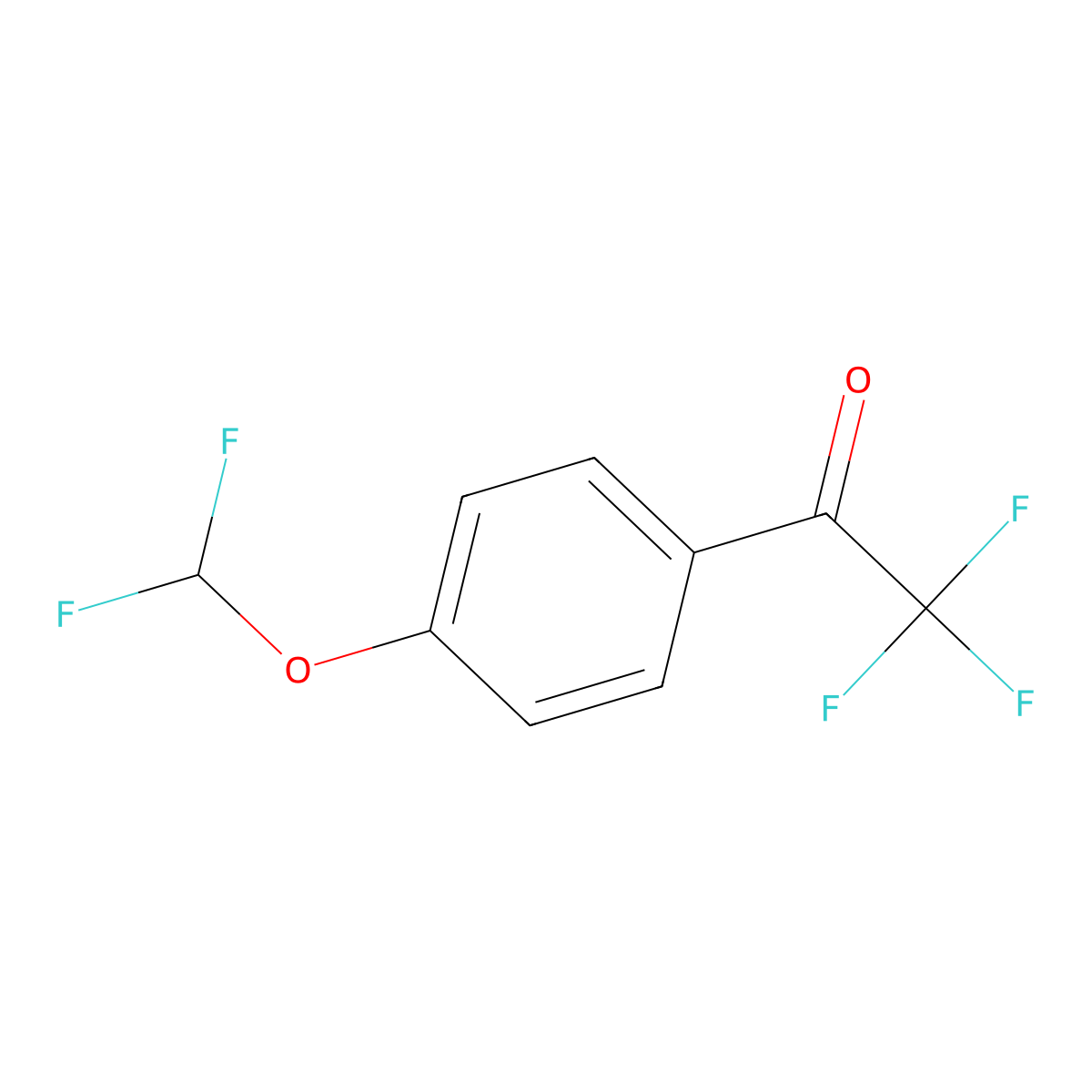 1-(4-(Difluoromethoxy)phenyl)-2,2,2-trifluoroethan-1-one molecular structure, CAS 150698-76-3