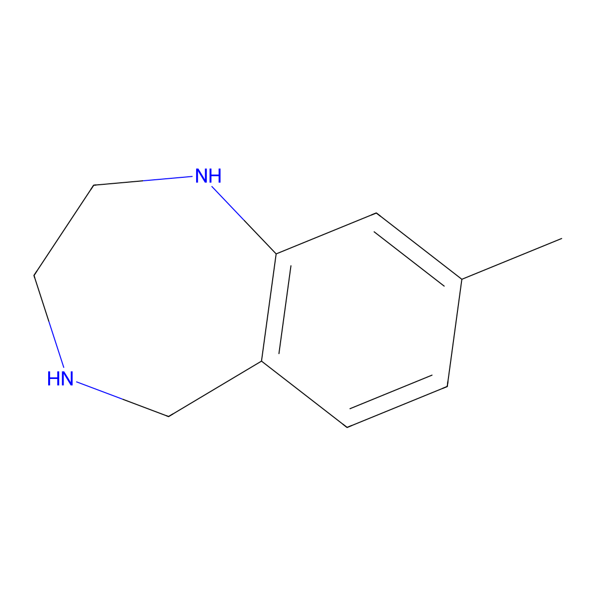 8-methyl-2,3,4,5-tetrahydro-1H-1,4-benzodiazepine molecular structure, CAS 1506987-32-1