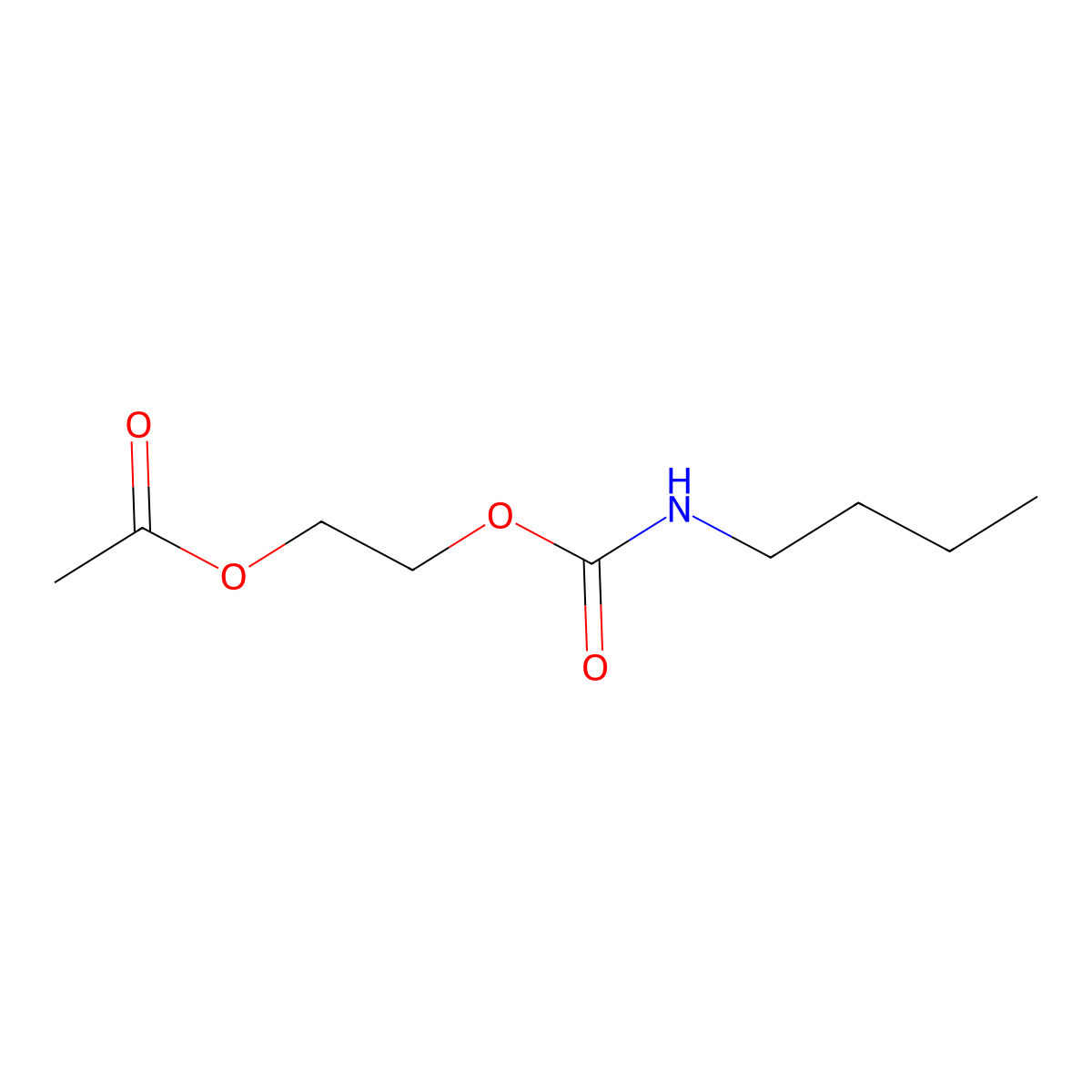 Carbamic acid, butyl-, 2-(acetyloxy)ethyl ester molecular structure, CAS 150699-20-0