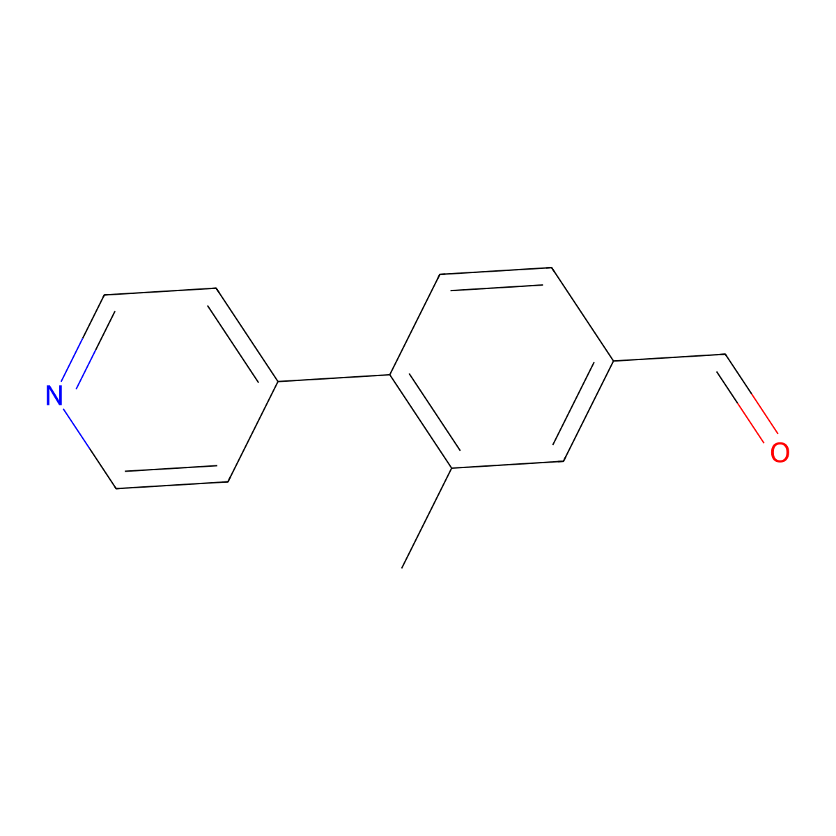 3-Methyl-4-(pyridin-4-yl)benzaldehyde molecular structure, CAS 1507036-70-5