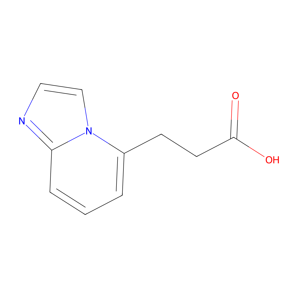 3-{Imidazo[1,2-a]pyridin-5-yl}propanoic acid molecular structure, CAS 1507047-38-2