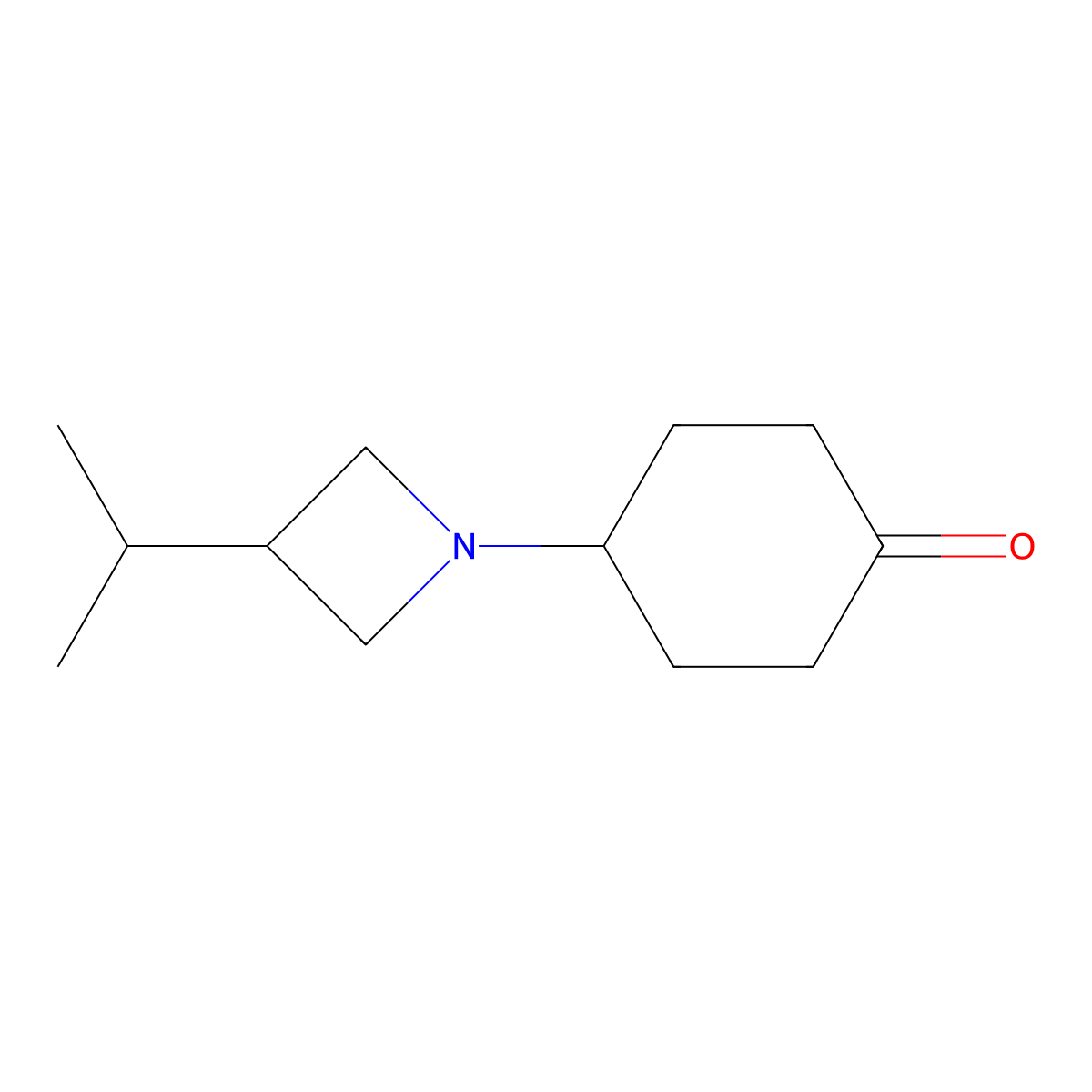 4-[3-(Propan-2-yl)azetidin-1-yl]cyclohexan-1-one molecular structure, CAS 1507049-47-9