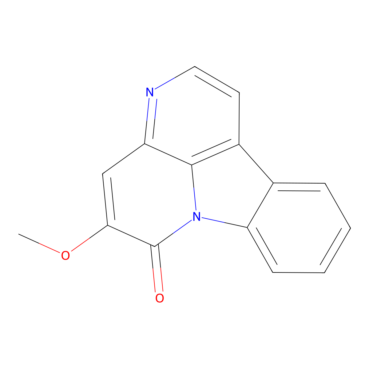 5-Methoxycanthin-6-one molecular structure, CAS 15071-56-4