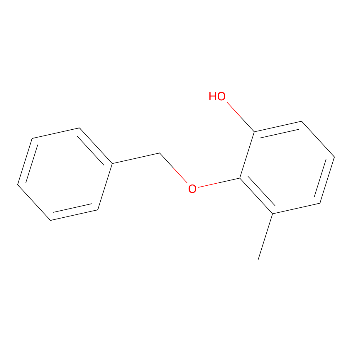 2-(Benzyloxy)-3-methylphenol molecular structure, CAS 150710-99-9