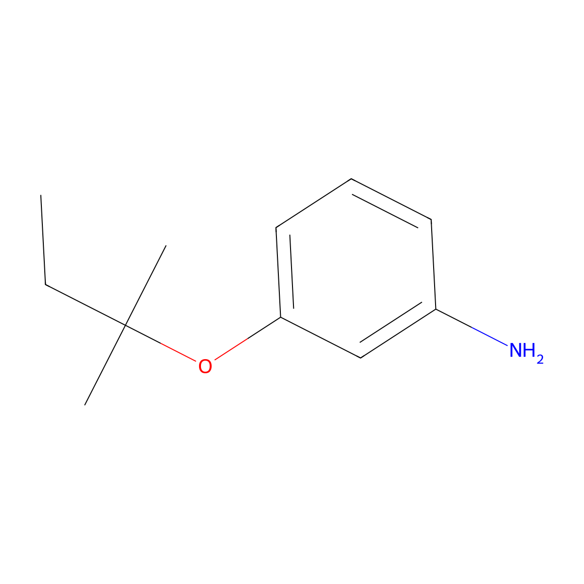 3-[(2-Methylbutan-2-yl)oxy]aniline molecular structure, CAS 1507106-19-5
