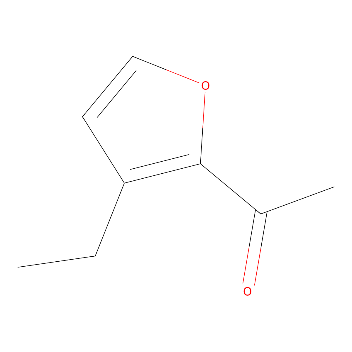 1-(3-Ethylfuran-2-yl)ethan-1-one molecular structure, CAS 1507106-48-0