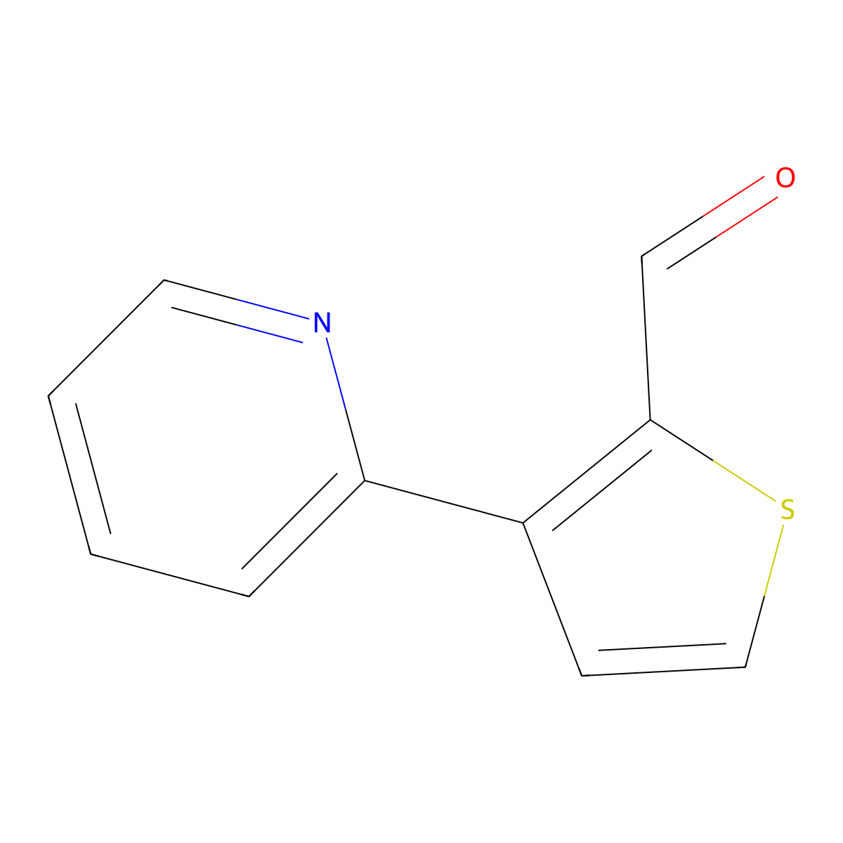 3-(2-Pyridinyl)-2-thiophenecarboxaldehyde molecular structure, CAS 150711-16-3