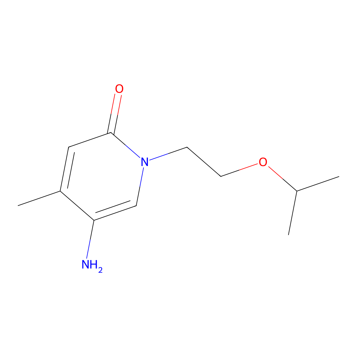 5-Amino-1-(2-isopropoxyethyl)-4-methylpyridin-2(1h)-one molecular structure, CAS 1507125-79-2
