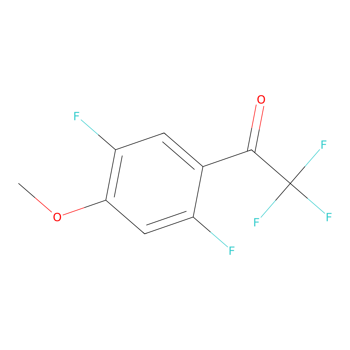1-(2,5-Difluoro-4-methoxyphenyl)-2,2,2-trifluoroethanone molecular structure, CAS 1507171-19-8