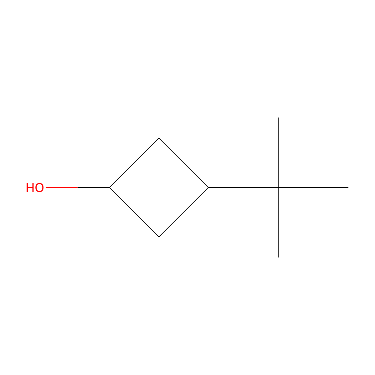 3-Tert-butylcyclobutan-1-ol molecular structure, CAS 1507171-83-6