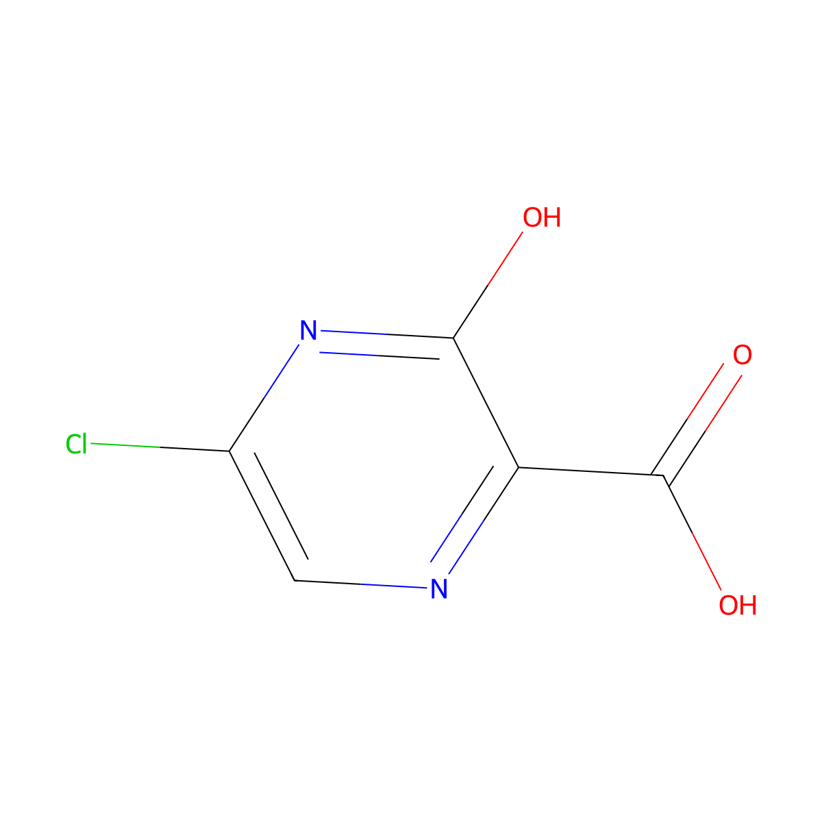 5-chloro-3,4-dihydro-3-oxo-2-Pyrazinecarboxylic acid molecular structure, CAS 150718-29-9