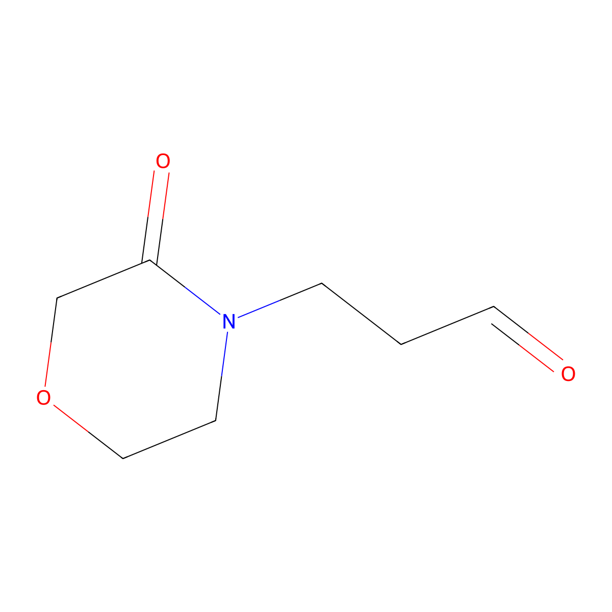 3-(3-Oxomorpholin-4-yl)propanal molecular structure, CAS 1507184-55-5