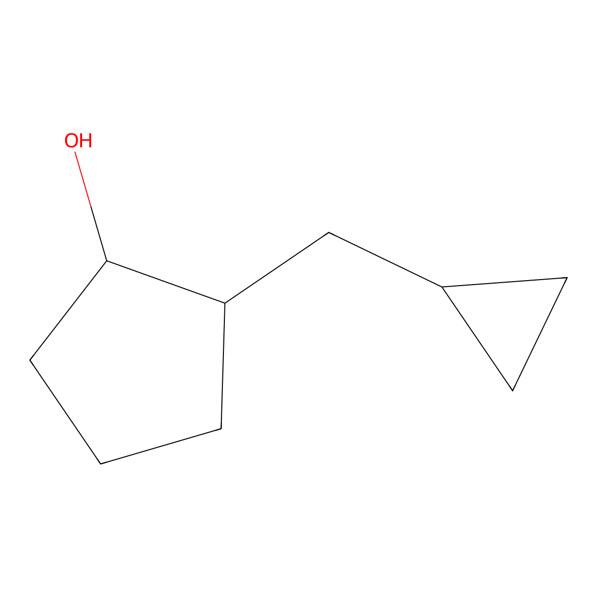 2-(Cyclopropylmethyl)cyclopentan-1-ol molecular structure, CAS 1507258-23-2