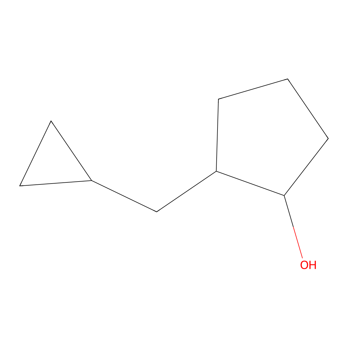 2-(Cyclopropylmethyl)cyclopentan-1-ol molecular structure, CAS 1507258-23-2