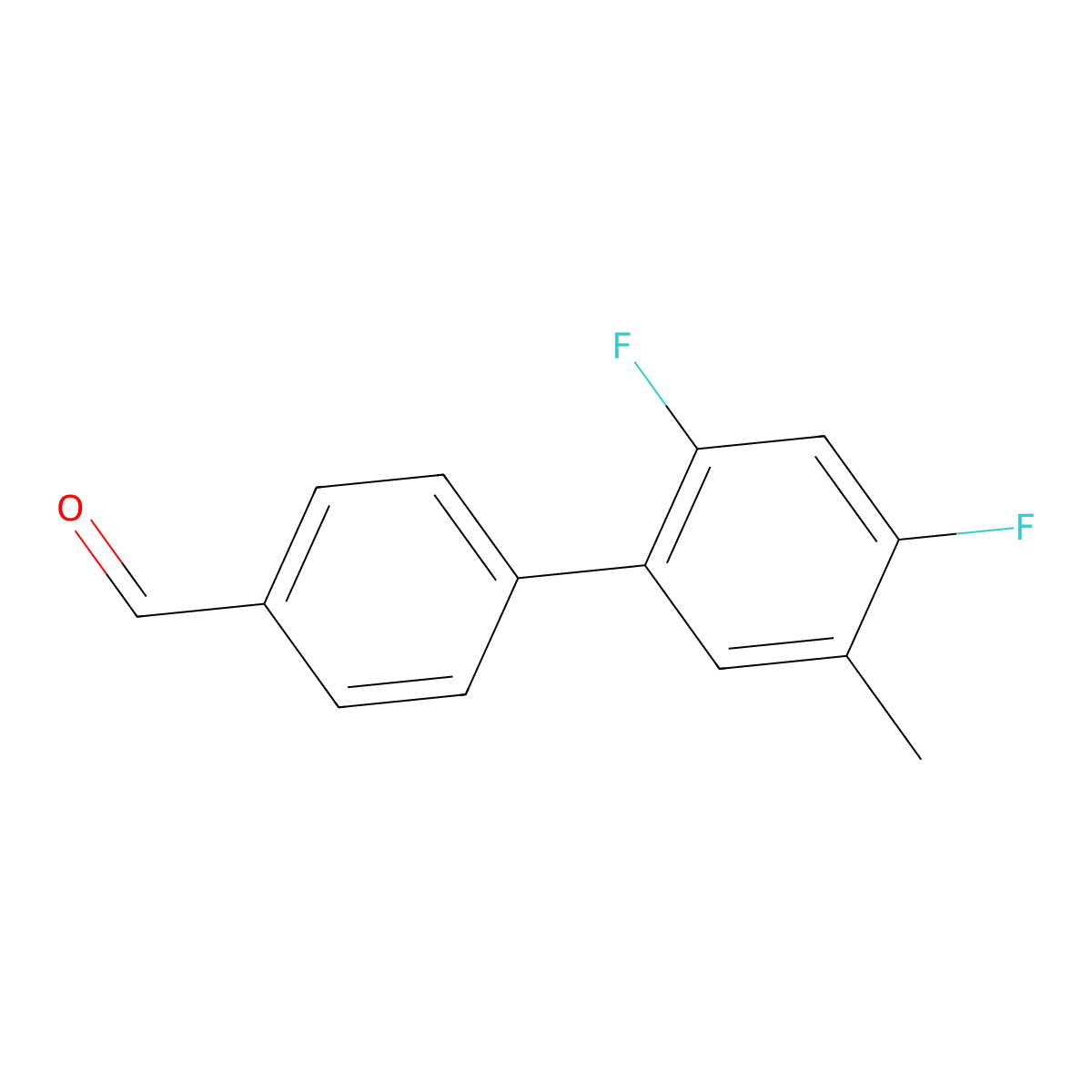 2',4'-Difluoro-5'-methyl[1,1'-biphenyl]-4-carboxaldehyde molecular structure, CAS 1507271-41-1
