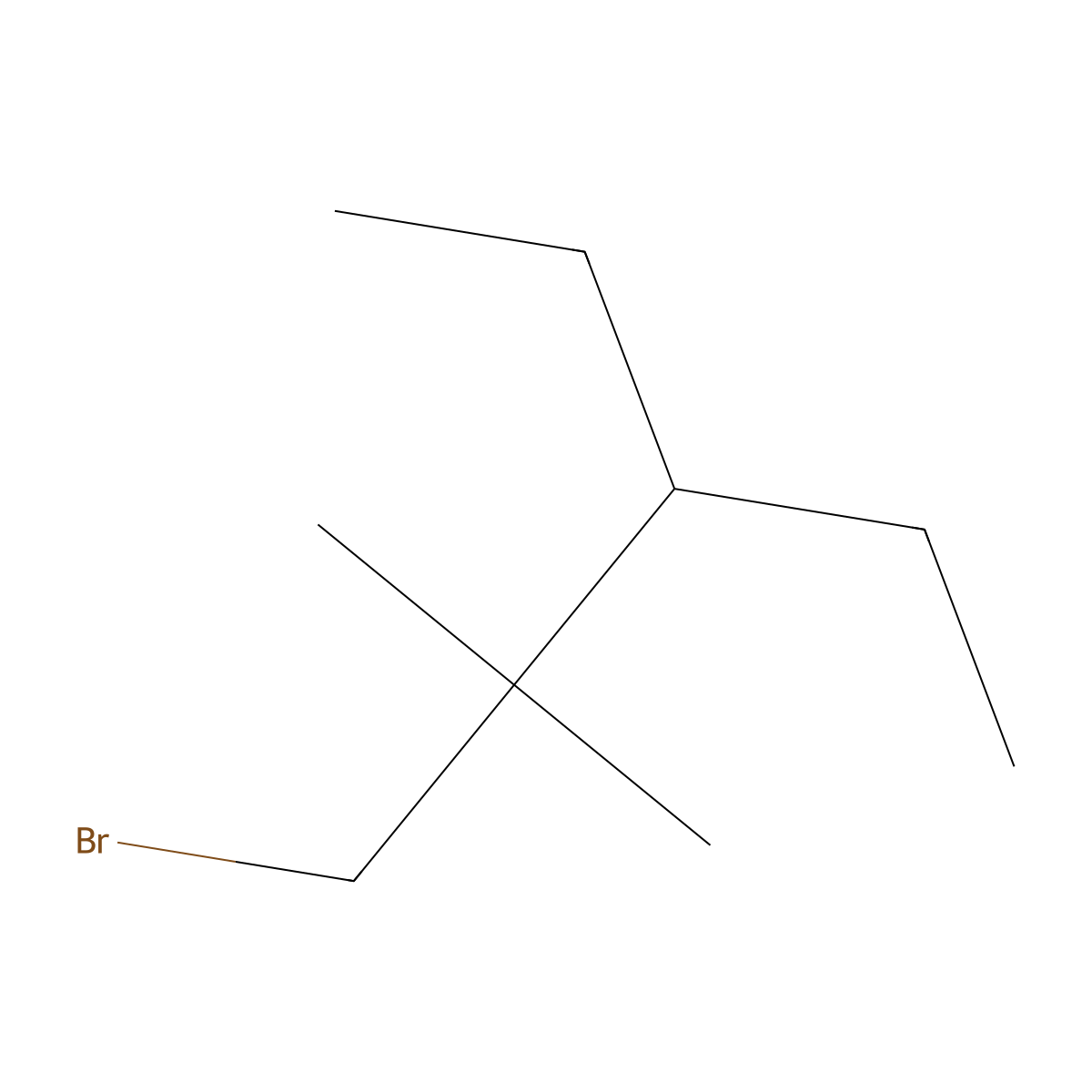 1-Bromo-3-ethyl-2,2-dimethylpentane molecular structure, CAS 1507277-42-0
