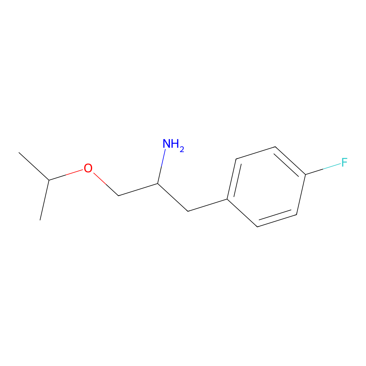 1-(4-Fluorophenyl)-3-isopropoxypropan-2-amine molecular structure, CAS 1507286-16-9