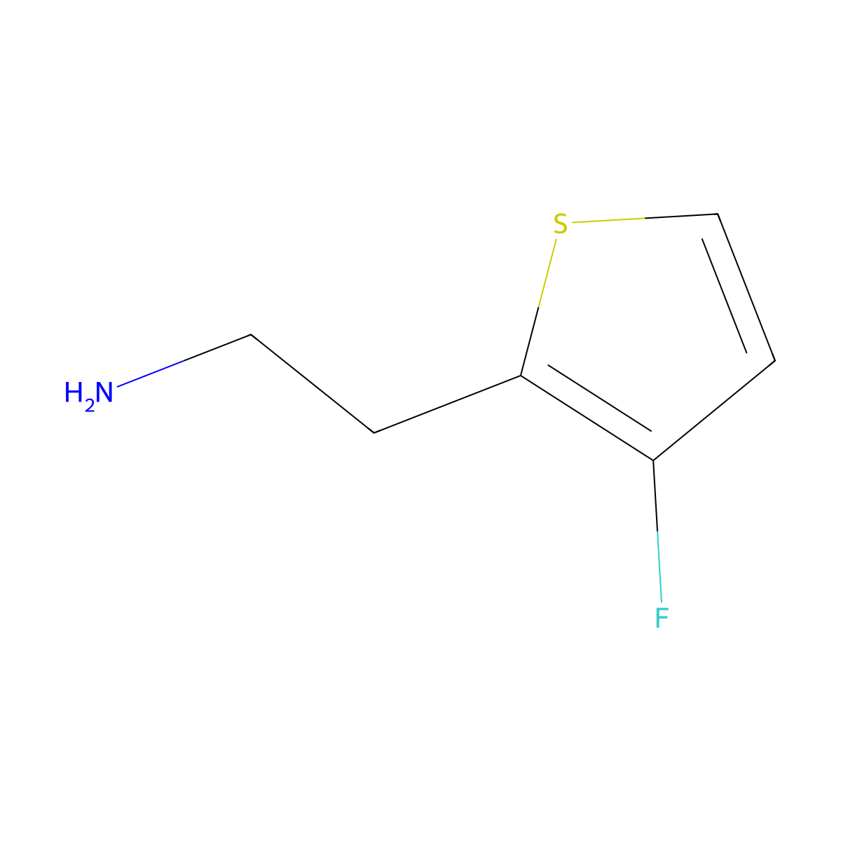2-(3-Fluorothiophen-2-yl)ethan-1-amine molecular structure, CAS 1507296-23-2