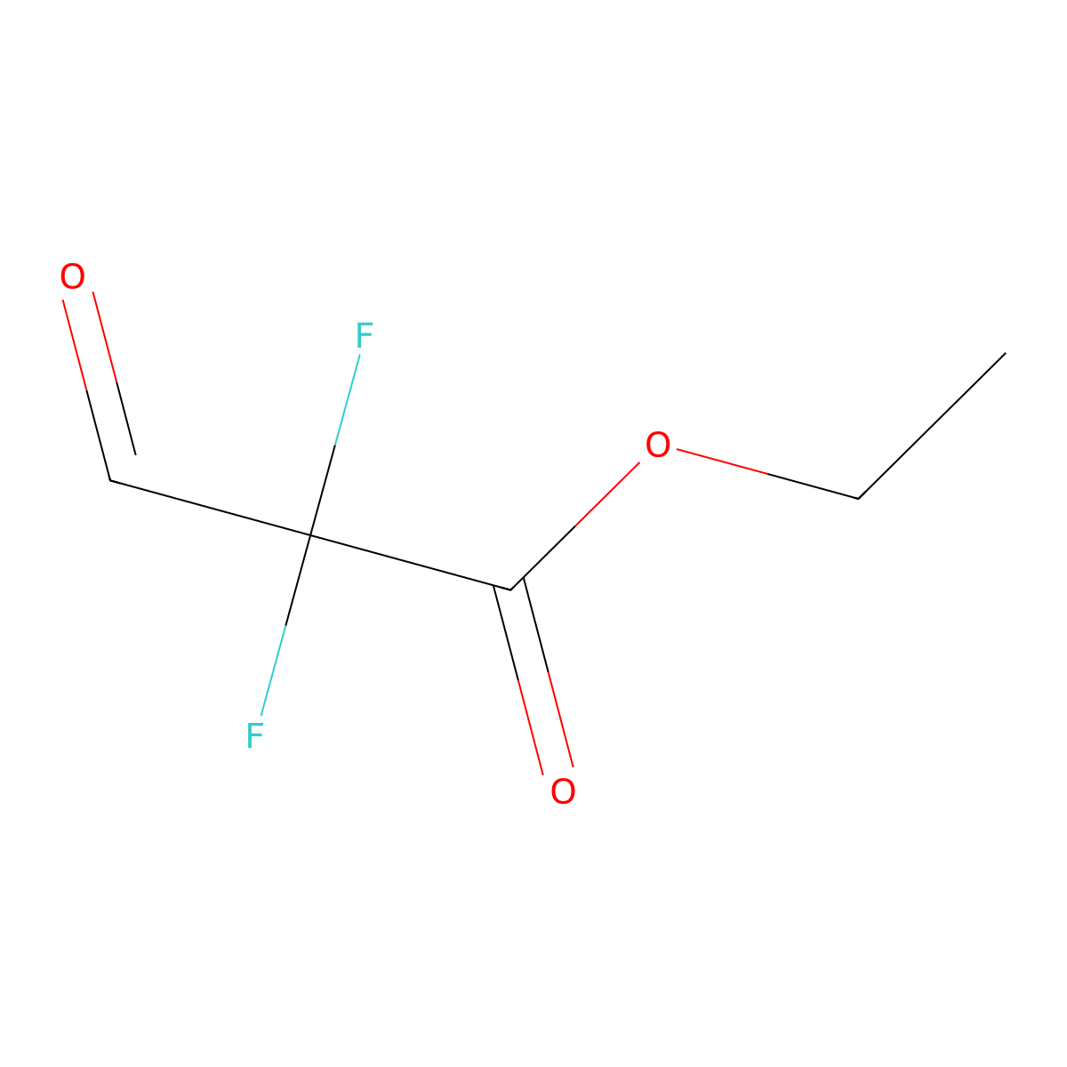 Ethyl 2,2-difluoro-3-oxopropanoate molecular structure, CAS 150731-03-6