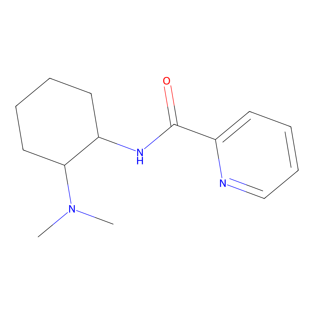 N-[(1S,2S)-2-(Dimethylamino)cyclohexyl]-2-pyridinecarboxamide molecular structure, CAS 1507359-08-1