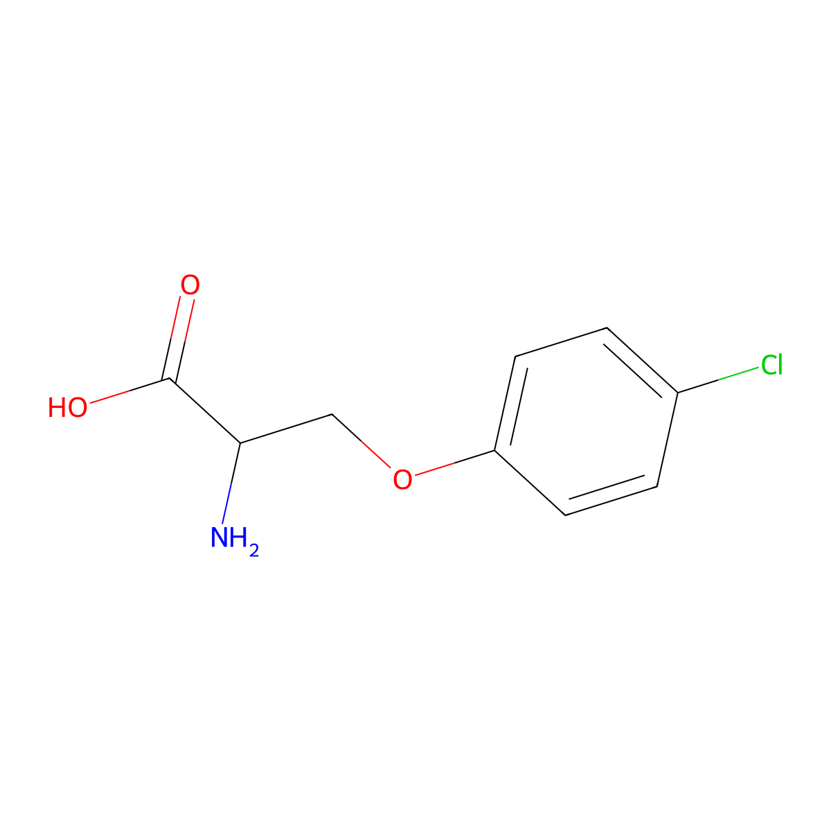 O-(4-Chlorophenyl)-D-serine molecular structure, CAS 1507359-71-8