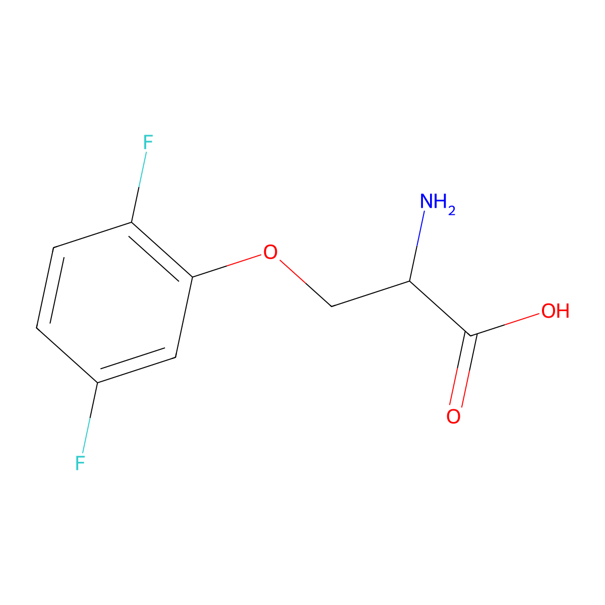 O-(2,5-Difluorophenyl)-L-serine molecular structure, CAS 1507360-67-9