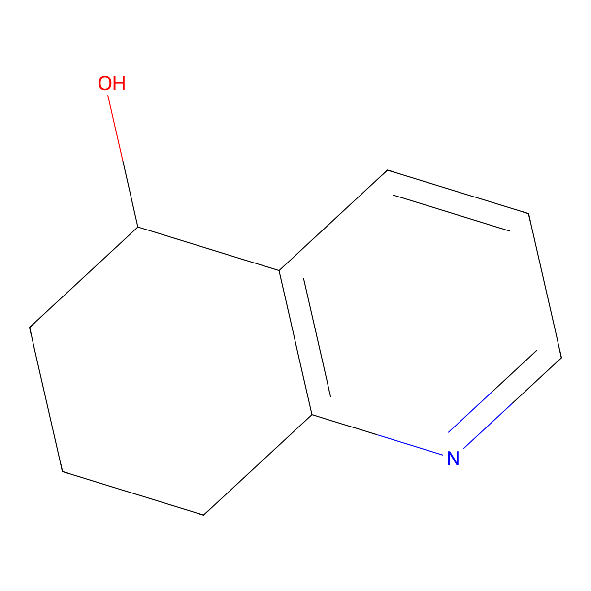 (5R)-5,6,7,8-tetrahydroquinolin-5-ol molecular structure, CAS 150737-70-5