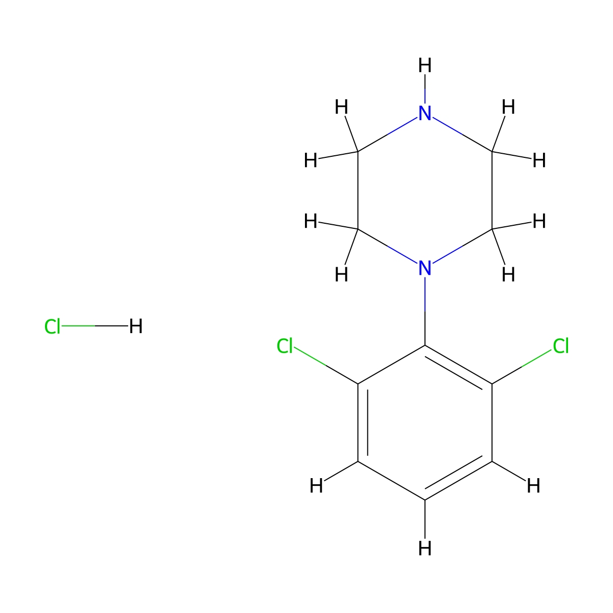 1-(2,6-Dichlorophenyl)piperazine hydrochloride molecular structure, CAS 1507372-81-7