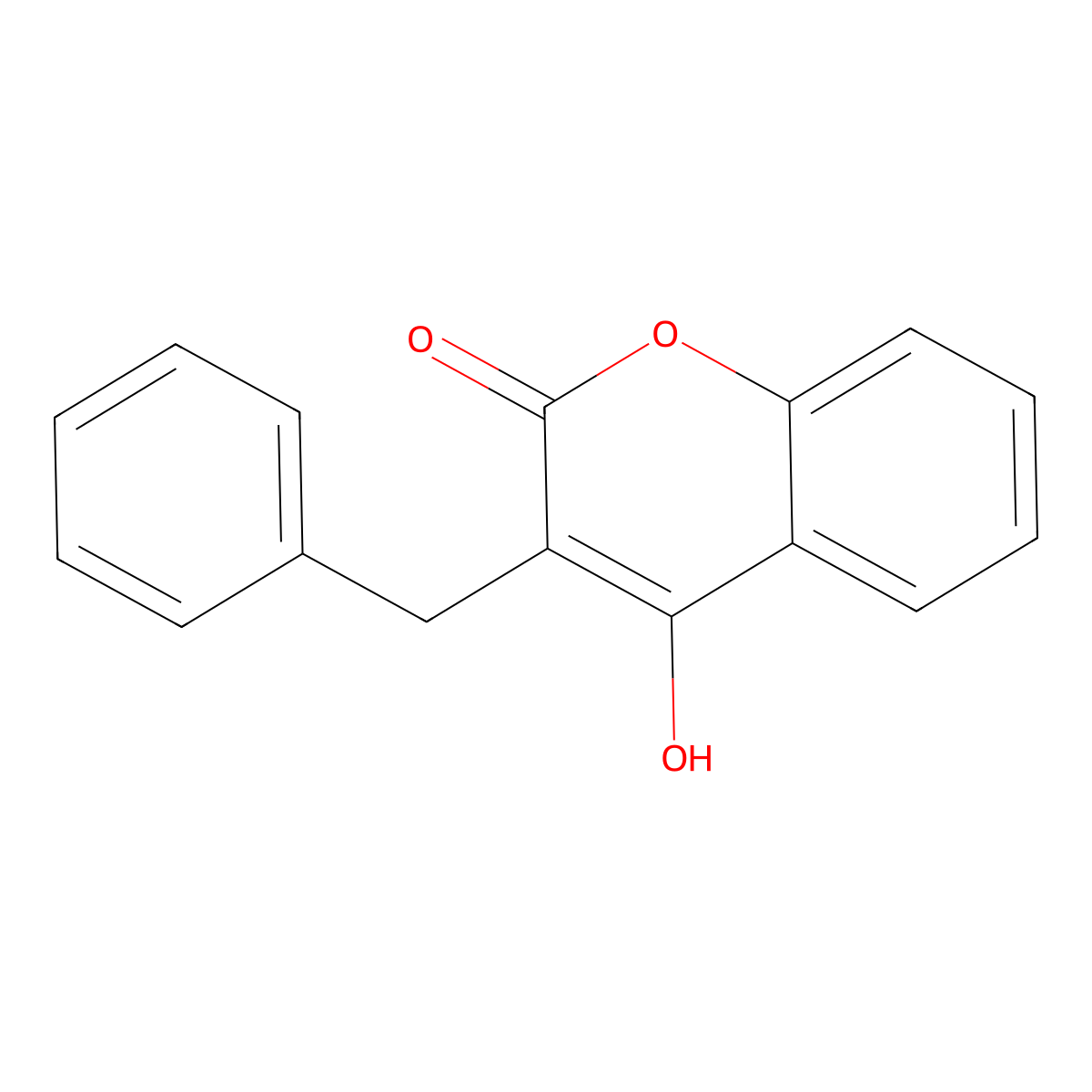 4-Hydroxy-3-benzylcoumarin molecular structure, CAS 15074-18-7