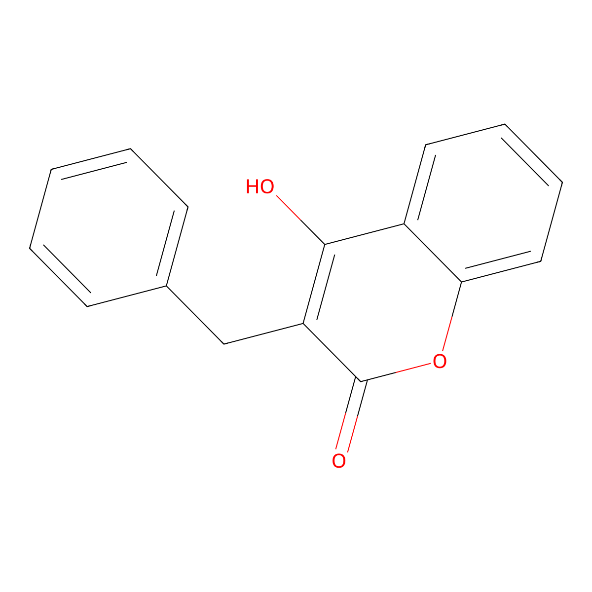 4-Hydroxy-3-benzylcoumarin molecular structure, CAS 15074-18-7