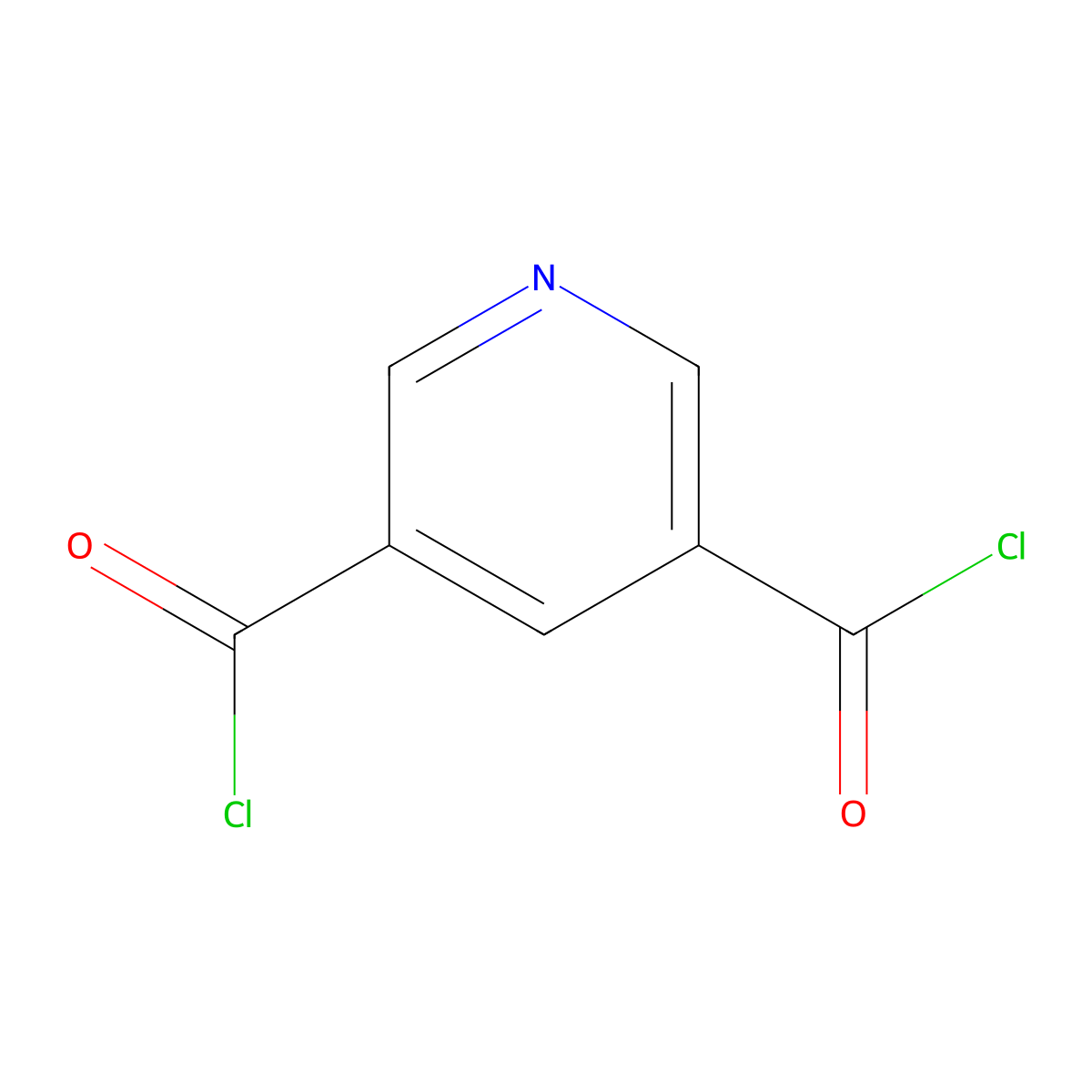 3,5-Pyridinedicarbonyl chloride molecular structure, CAS 15074-61-0