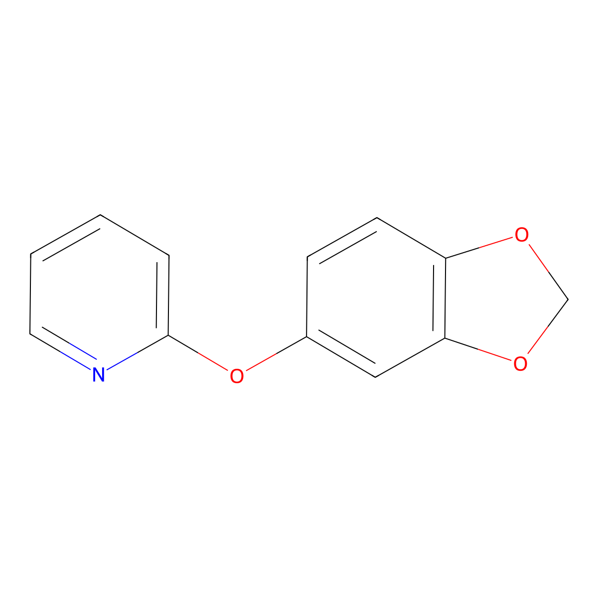 2-(Benzo[d][1,3]dioxol-5-yloxy)pyridine molecular structure, CAS 1507400-43-2