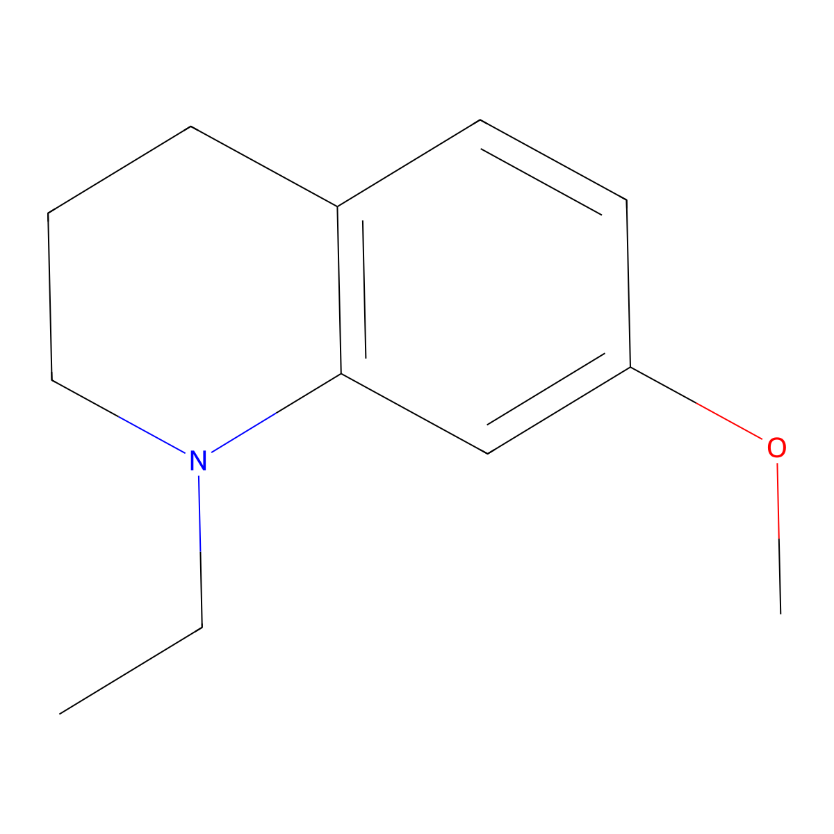 1-Ethyl-7-methoxy-1,2,3,4-tetrahydroquinoline molecular structure, CAS 150749-32-9