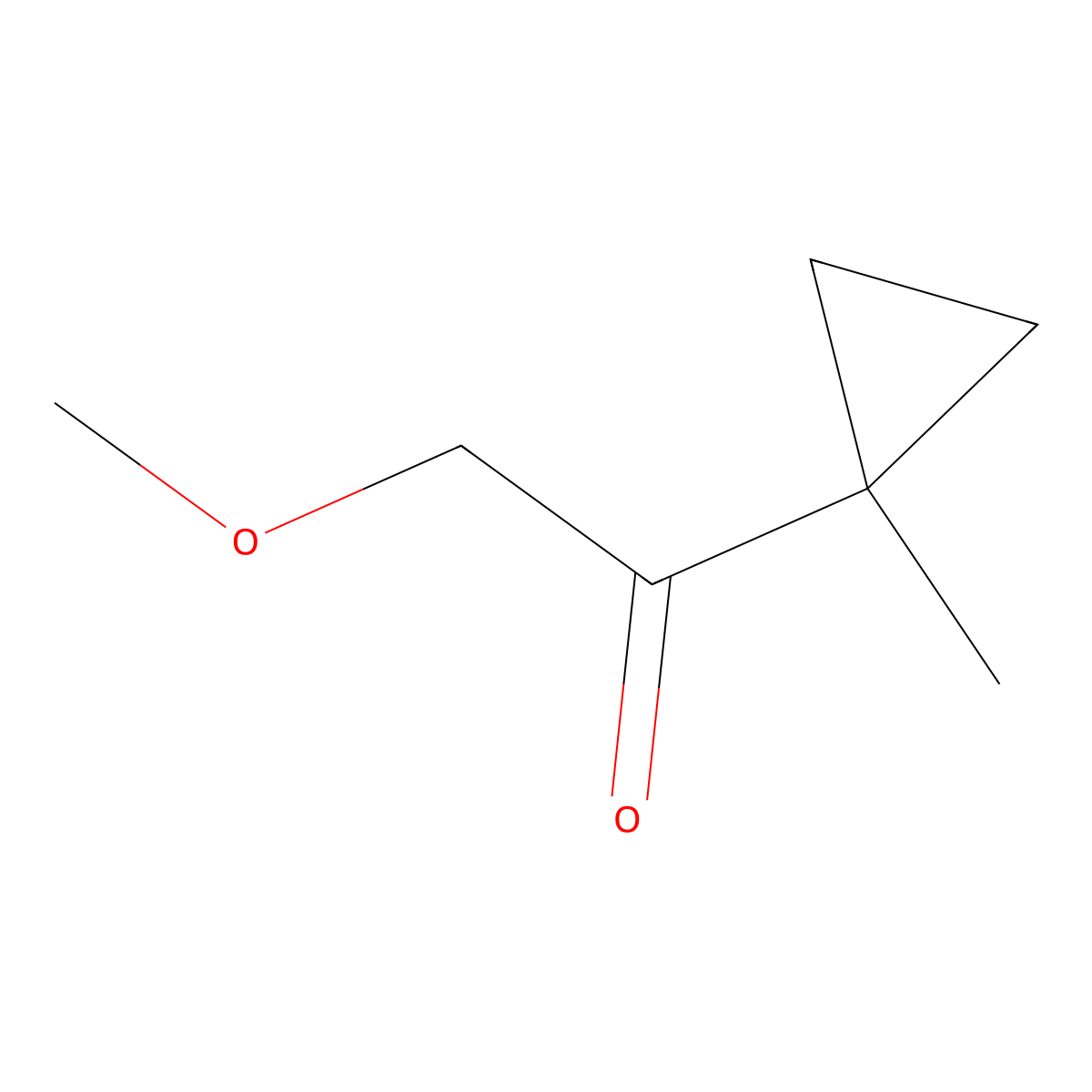 2-Methoxy-1-(1-methylcyclopropyl)ethan-1-one molecular structure, CAS 1507500-71-1