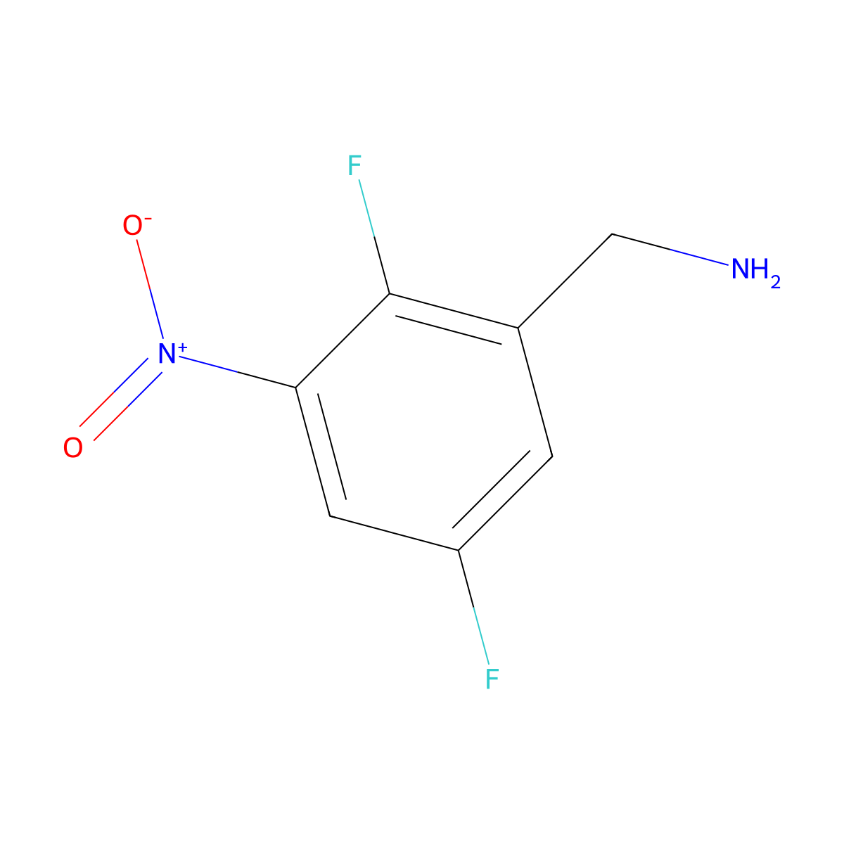(2,5-Difluoro-3-nitrophenyl)methanamine molecular structure, CAS 1507526-52-4