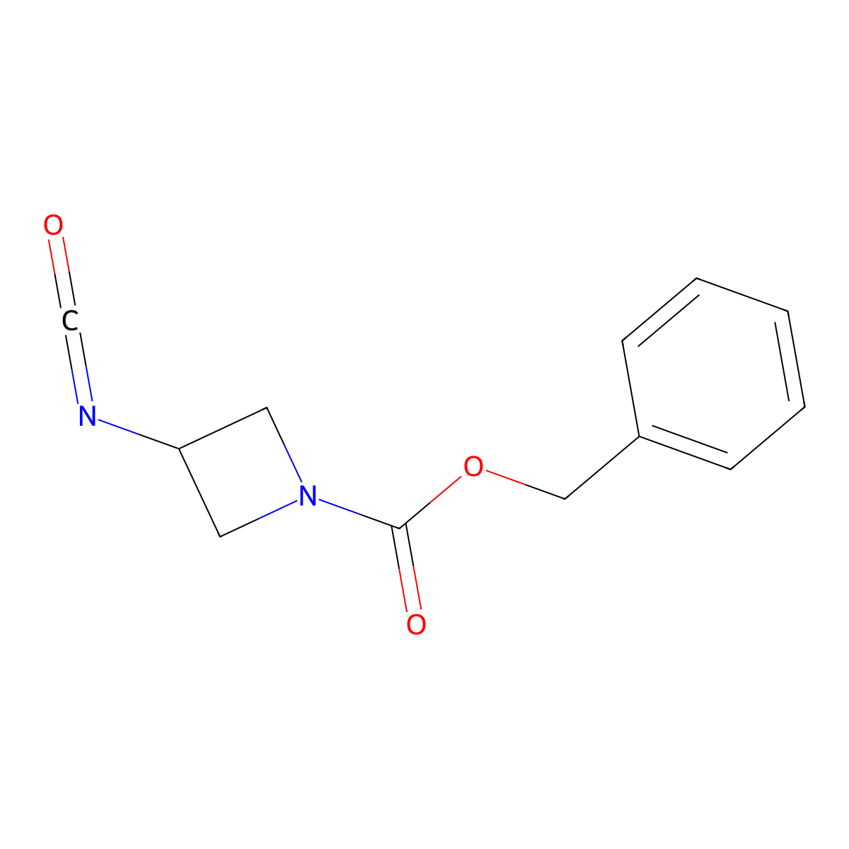 Benzyl 3-isocyanatoazetidine-1-carboxylate molecular structure, CAS 1507527-33-4