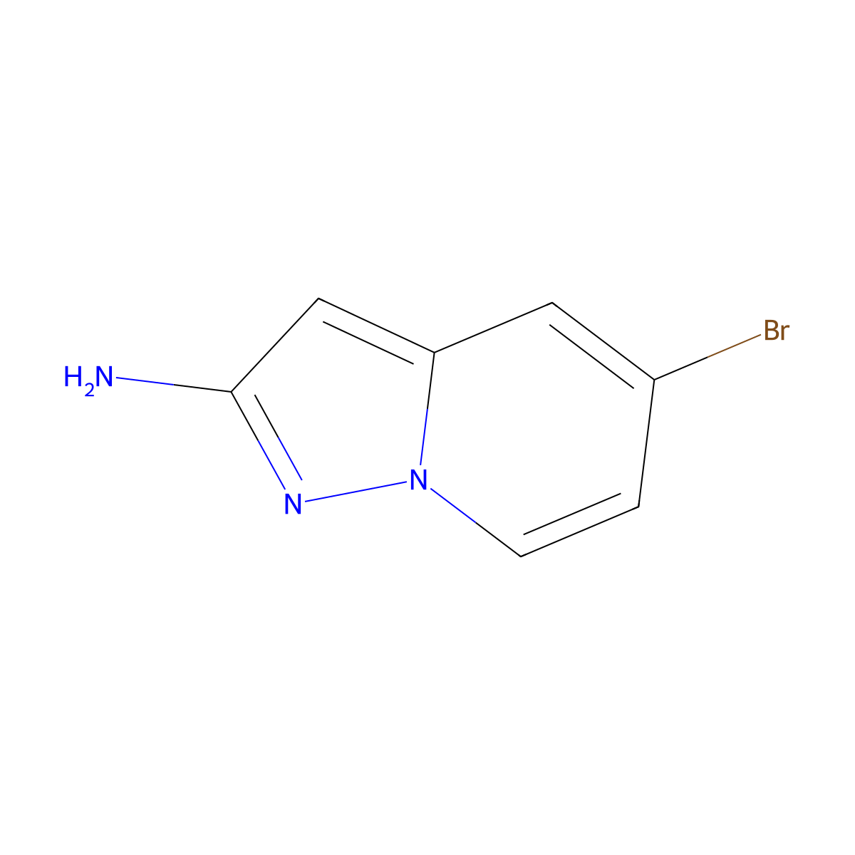 5-Bromopyrazolo[1,5-A]pyridin-2-amine molecular structure, CAS 1507592-34-8