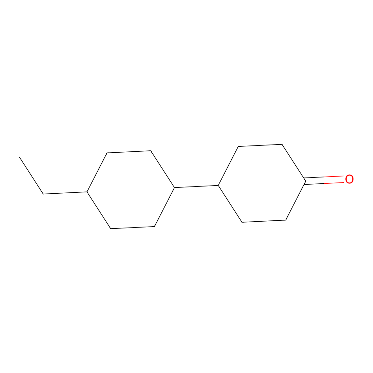 4-(4-Ethylcyclohexyl)cyclohexanone molecular structure, CAS 150763-13-6